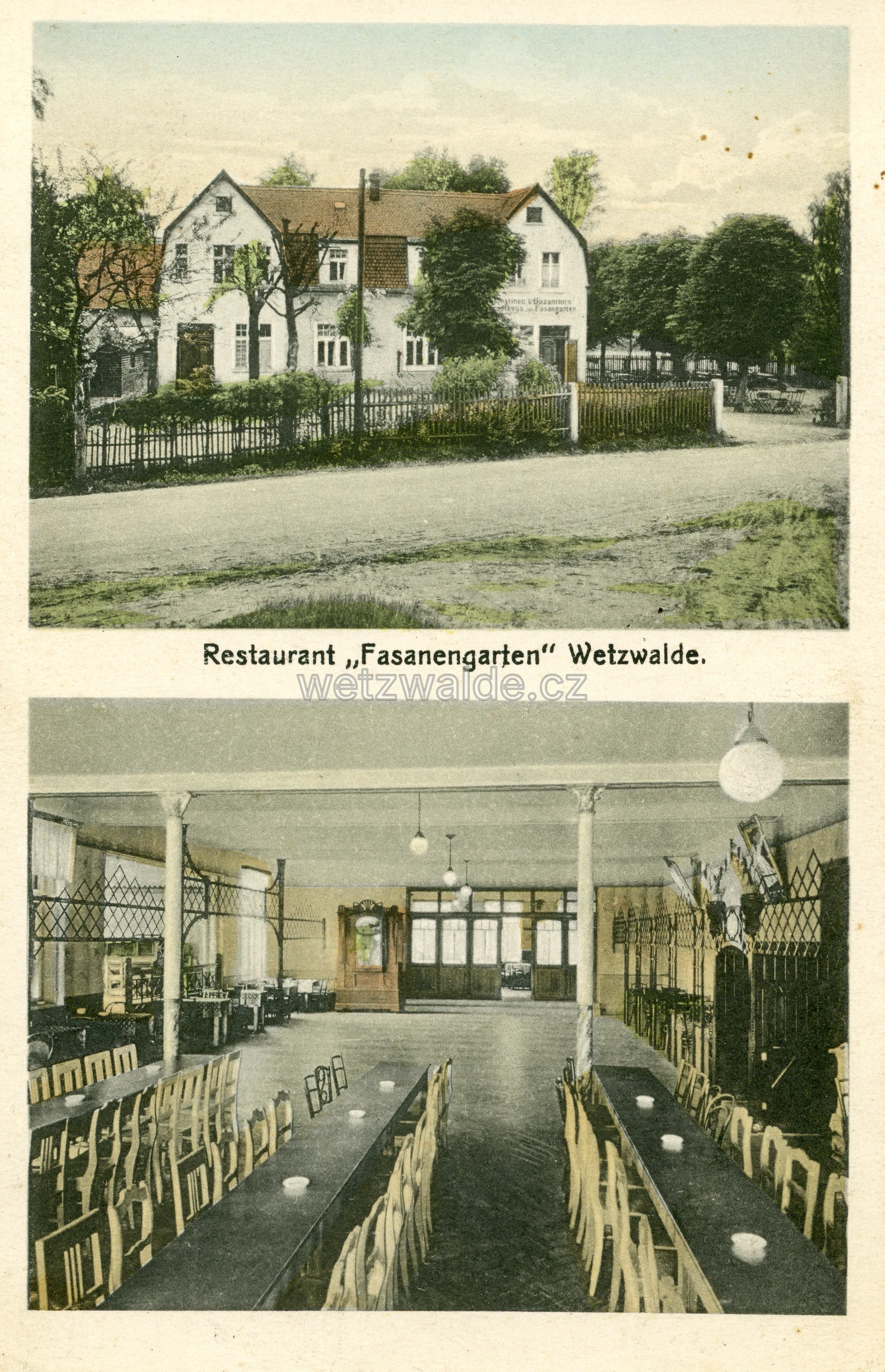 Václavice - Fasangarten - někdy uváděn jako Fasanengarten.