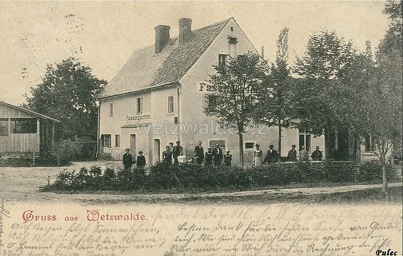 Václavice - hostinec zum Fasangarten.