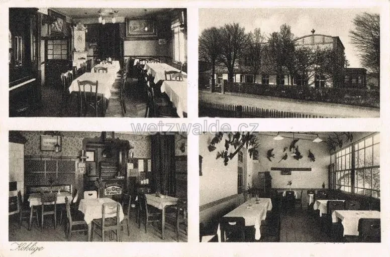 Hostinec Zlatý bažant (GOLDFASAN) roku 1930.