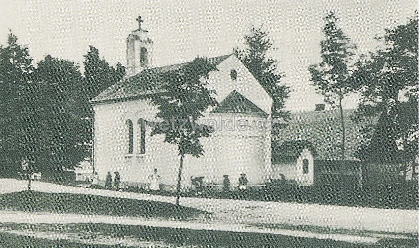 Kaple Panny Marie Pomocné v Uhelné - rok 1909.