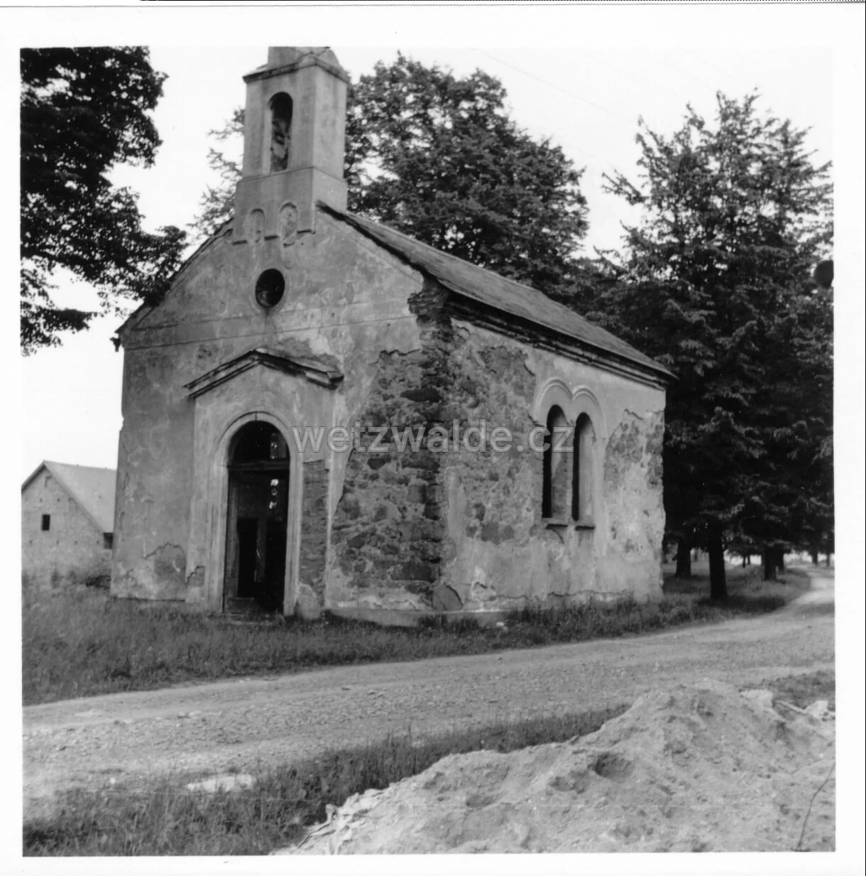Kaplička na Uhelné - Kapelle, Kohlige za dob socialismu.