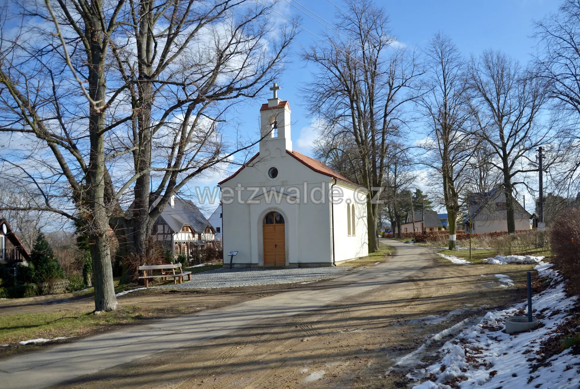 Uhelná - kaplička v roce 2021.